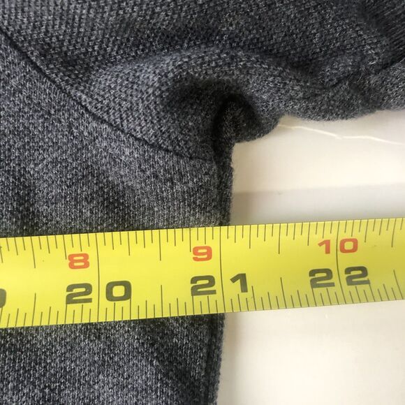 Brooks Brothers Mens Gray Golden Sheep Logo Polo Shirt Slim Fit Tag Size Large - Picture 6 of 15